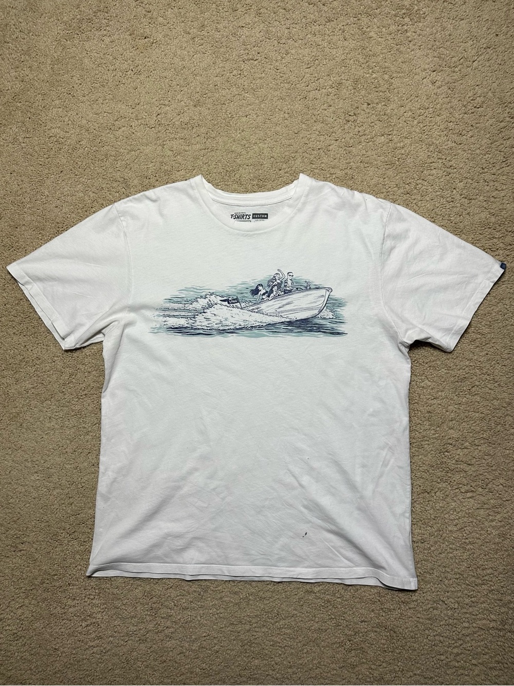 Vans Original White T-shirt Men Size XL - Picture 1 of 9